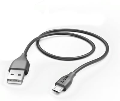 Hama Laad/Synchro kabel micro USB 1.4m zwart