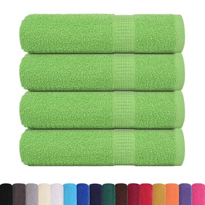 vidaXL - Badhanddoeken - FROGN - 4 - st - 100x150 - cm - 360 - g/m² - appelgroen