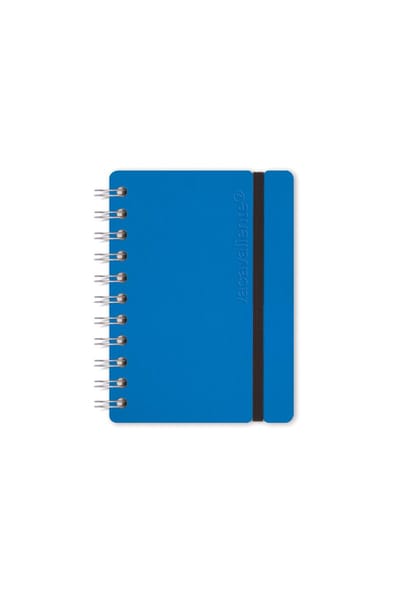 Vacavaliente - Notitieboek A6 - Gerecycled Leer - Blauw