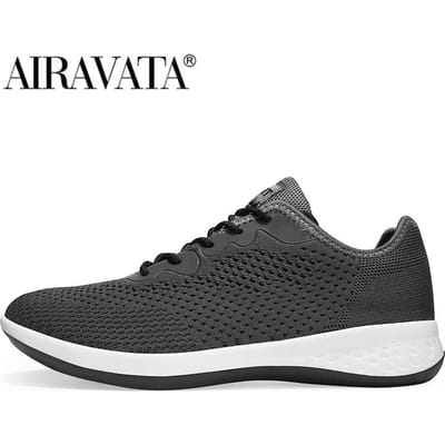 Heren Dames Gebreide Sneakers Ademend Casual Wandelen Sportschoenen 46