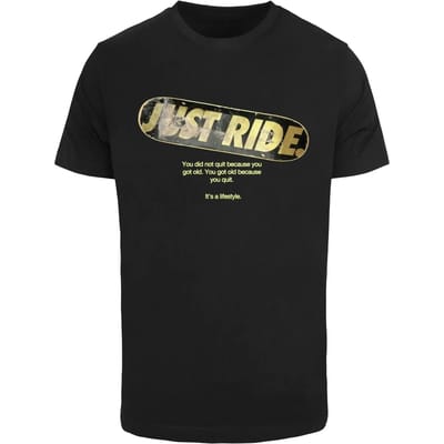 Mister Tee - Just Ride Heren T-shirt - M - Zwart