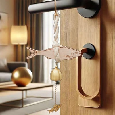 Shopping Bell For Door,Craft Wooden Shop Doorbell | Multifunctional Doorbell as Home Decor for Living Room Studio Apartment Dormitory Shop Cafe