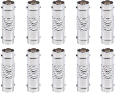 BNC Koppelingen - Adapter Vrouwelijk - Video Verbinding - Corrosiebestendig Metaal - 10 Stuks - Zilver