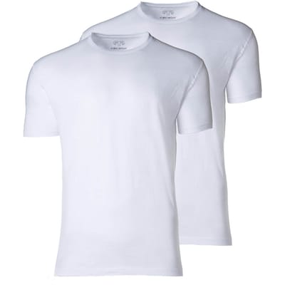 CECEBA Maverick American T-shirt - 2-pack - ronde hals - Wit