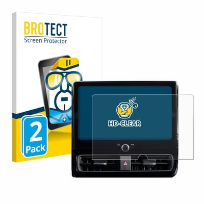 BROTECT - Screenprotector voor Toyota Yaris 2024 Smart Connect 10.5" - Folie Beschermfolie transparant 2 Stuks