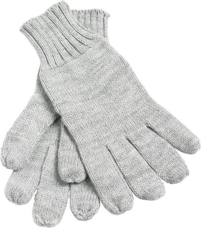 Myrtle Beach Volwassenen Uniseks gebreide handschoenen (Lichtgrijs Melange)