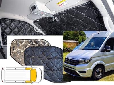 Raamisolatie Volkswagen Crafter Vanaf 2016 Black line Voorzijde 3 delig
