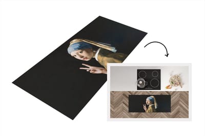 Keukenloper - Loper keuken - Meisje met de parel - Johannes Vermeer - Oude meesters - 120x50 cm - Keukenloper vinyl
