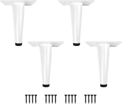 Set van 4 Kegelvormige Metalen Meubelpoten voor Kast en Tafel