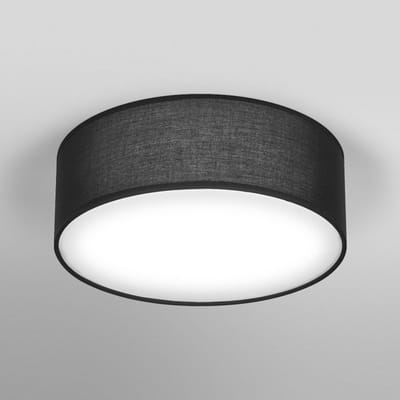 OSRAM ORBIS PARIS plafondlamp 300mm, zwart, E27 fitting, kan worden uitgerust met slimme lamp, hoge kwaliteit, modern design, met stoffen kap, geschikt voor binnengebruik, rond, IP20