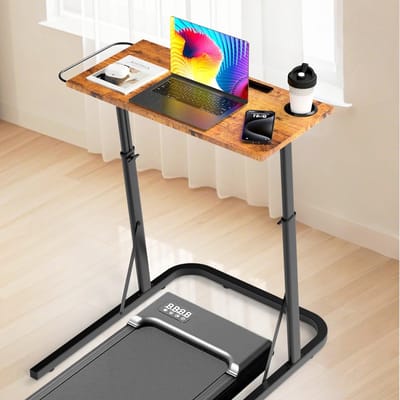 Loopband Bureau - Werkstation Tafel - Fitness Werken - Verstelbaar Ontwerp - 25 x 28 inch - Vintage