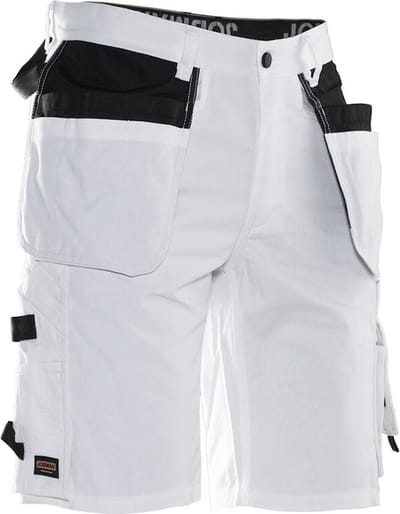 Jobman 2132 Painters' Shorts 65213211 - Wit/zwart - C58