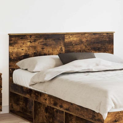 vidaXL Hoofdbord Gerookt eiken Bewerkt hout