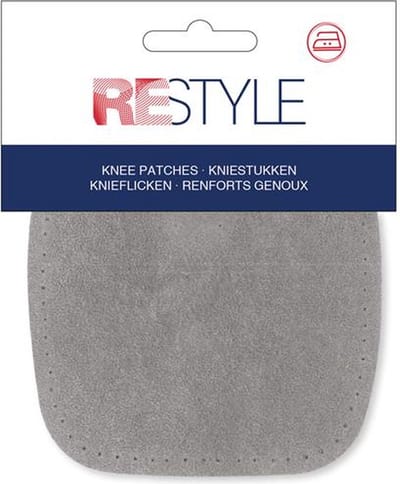 Kniestukken suede kleur 004 Licht grijs
