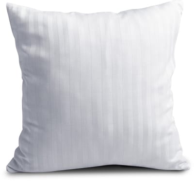 Matex Damast Kussensloop Wit 40x40cm - Elegante Strepen