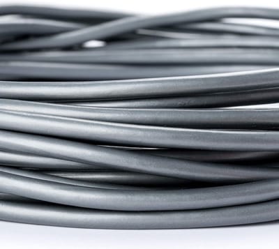 Ronde PVC Stroomkabel 3-aderig 0.75mm² - 10 Meter Zilver