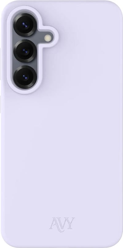 AVY Hoesje geschikt voor Samsung Galaxy S25 / S24 | Compatibel met MagSafe | Back Cover | Liquid Silicone | Comfortabel in de Hand | Paars