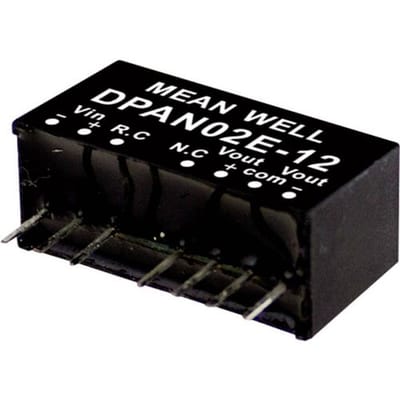 MEAN WELL DPAN02B-12 DC/DC-convertermodule 83 mA 2 W Aantal uitgangen: 2 x Inhoud 1 stuk(s)