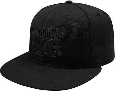 Biggie Smalls - Logo Snapback Pet - Zwart