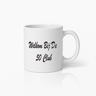 Welkom Bij De 50 Club Mok – Perfect Grappig Cadeau Voor Een 50e Verjaardag