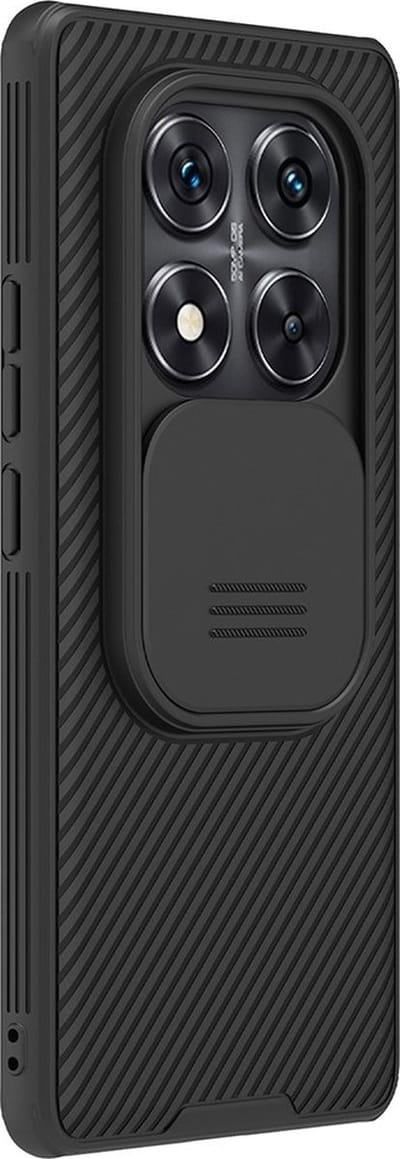 Nillkin Hoesje - Geschikt voor Xiaomi Redmi Note 14 Pro 5G / Poco X7 Hoesje - Nillkin CamShield Pro Back Cover - Zwart