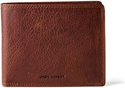 Jack Kinsky Porto 101 Portemonnee RFID-bescherming Leer 12.5 cm - Jongens - Horizontaal - cognac