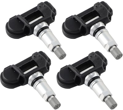 Bandenspanningssensoren - TPMS sensoren - Veilig rijden - Directe vervanging - 4 stuks - Zwart