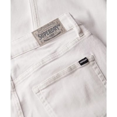 Superdry Organic Cotton Straight Jeans Normale Pasvorm White Grootte: 26/30