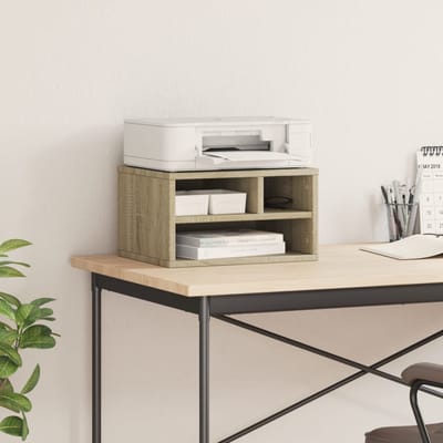 vidaXL - Printerkastje - 40x32x22,5 - cm - bewerkt - hout - sonoma - eikenkleurig
