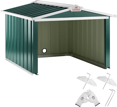 Gardebruk Robotmaaier Garage - Zadeldak Metaal 86x100x63cm Groen