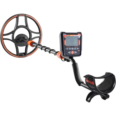 Metaaldetector voor volwassenen, 304,8 mm, Professionele Hoge Nauwkeurigheid Goud Detector, IP68 Waterdichte Zoekspoel met Display, Koptelefoon, 6 Modi,