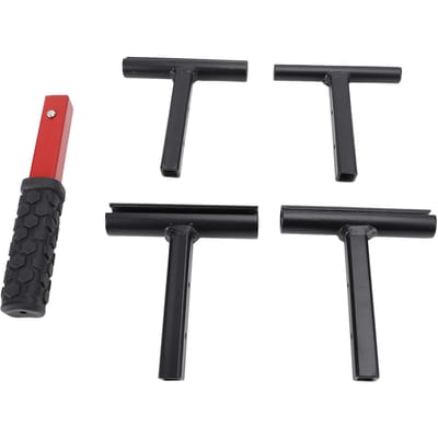 Deurscharnier Afstelgereedschap 4 in 1 Heavy Duty Staal Multifunctioneel Verstelbare Deurscharnier Sleutel black