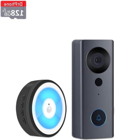 Slimme Deurbel - WIFI Camera - Veiligheid Thuis - Ingebouwde Verlichting - 128GB Opslag - Zwart