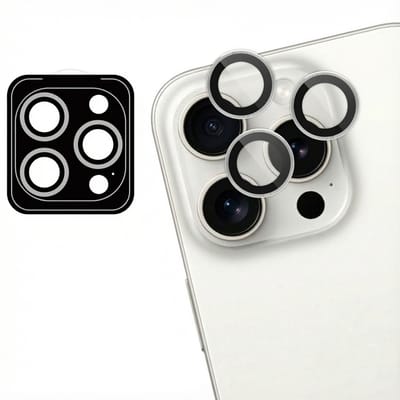 imoshion Camera Lens Protector - Geschikt geschikt voor Apple iPhone 15 Pro Max/ geschikt voor Apple iPhone 15 Pro - 2 Pack - White Titanium