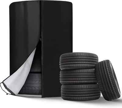 Bandenhoezen Set - Universele Bandenbeschermers - Opslag en Transport - Waterdicht Stofbestendig - Tot 30 Inch - Zwart