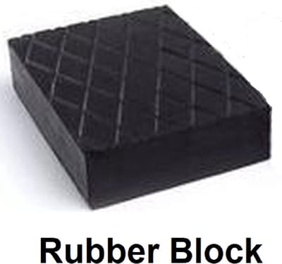 Rubberen Blok- Camper Levellers- Rubber Block Gummiklotz Gummiklötze Gummiauflage Gummiteller Hebebühne Grube 120x80x60 mm Zwart voor autokrik, trolleykrik en pitjack