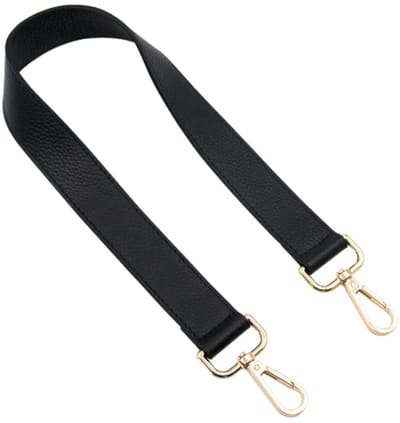 Dailygoods- Portemonnee Riem Vervanging - Schouderband voor Tas - Leer en Metaal - 3x63cm - Stevig - Metalen Gesp Goud - Schouderriem