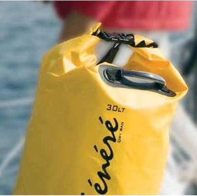 Droogzak met schouderband. 40liter / Geel