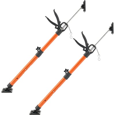 Kastkrikondersteuningspaal, 2 stuks, 54-155 cm Stalen Telescopische Snelle Ondersteuningsstang, Verstelbaar 3e Hand Systeem tot 70 kg Capaciteit voor Installatie
