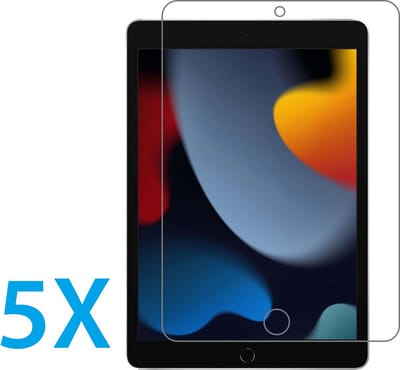 Screen protector Geschikt voor: Apple iPad 10.2 inch (2019/2020/2021) Tablet Screenprotector 5x - glas - bescherm - beschermglas - ZT Accessoires