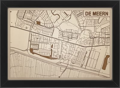 Decoratief Beeld - Houten Van Meern - Hout - Bekroned - Bruin - 21 X 30 Cm