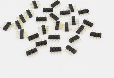 RGB LED Strip Connector - ledstrip verbinding - 4pin Male-Male -10 Stuks - soldeerloos