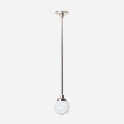 Hanglamp Bretagne 20's Matnikkel - Art Deco Trade