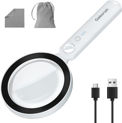 Vergrootglas met Licht - Loep Vergrootloep - Lezen en Inspecteren - 36 LED Verlichting - 10x & 30x Vergroting