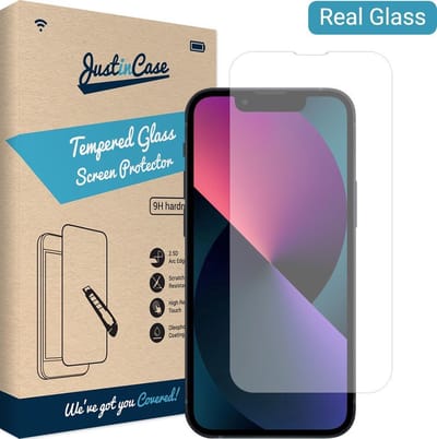 Just in Case screenprotector geschikt voor iPhone 13 Mini - Screenprotector Gehard Glas