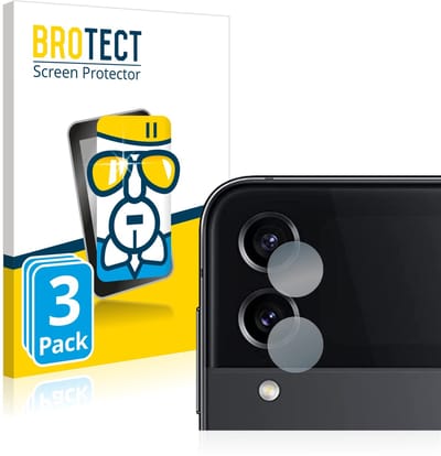 Screenprotector 3 Stuks voor Samsung Galaxy Z Flip 4 (ALLEEN Camera Lens) Beschermglas transparant