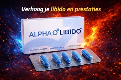 Alpha Libido - Lustopwekker voor Mannen - Zonder bijwerkingen van Viagra en Kamagra - Erectiepillen