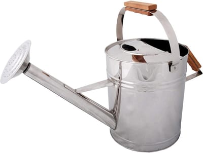 Roestvrijstalen Gieter - Waterkan Metaal - Planten Water Geven - Duurzaam Materiaal - 57 x 23 x 33 cm - Zilver