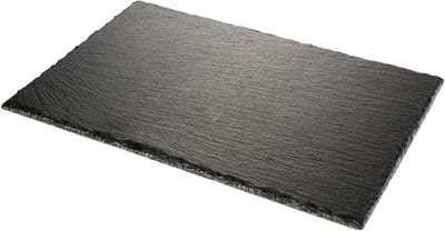 Unyqoos ® Stijlvolle Serviesplank van Natuurlijke Leisteen voor Elegant Tafelen 35 x 25 cm