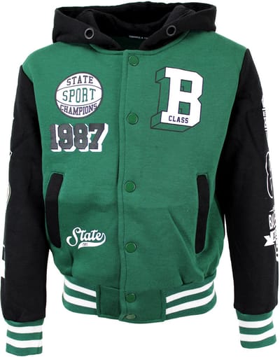 S&C Bombervestje Baseball Limited groen zwart Kids & Kind Jongens Groen/Zwart - Maat: 98/104